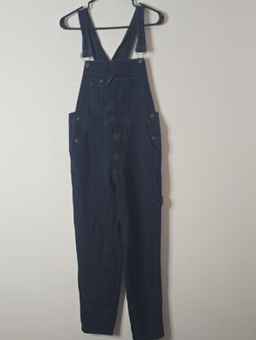 Vintage Women's Dark Blue Denim Overalls